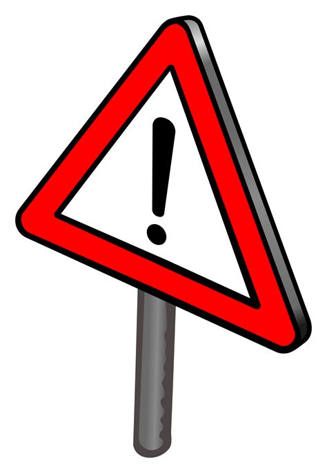 Clipart - traffic sign - coloured