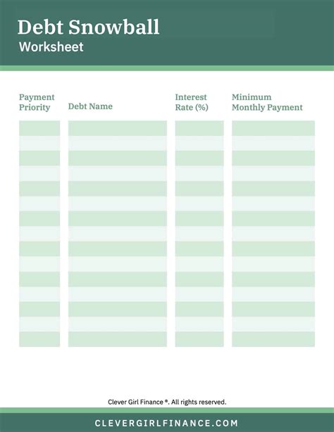 Snowball Spreadsheet Debt Spreadsheet Debt Help Snowball Method Finance ...