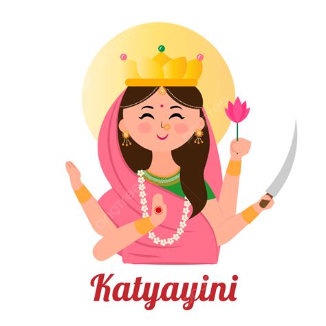 Katyayini Devi Navratri Goddess Nine Forms Of Durga Mata Happy Navratra ...