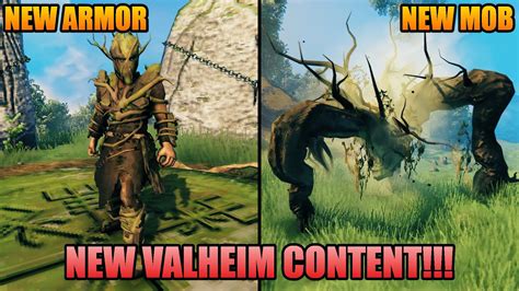 NEW ARMOR & ENEMY ADDED TO VALHEIM!!! Abomination & Root Armor Guide ...