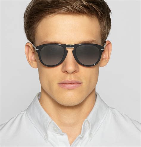 Lyst - Persol Steve Mcqueen Folding Acetate Sunglasses in Black for Men