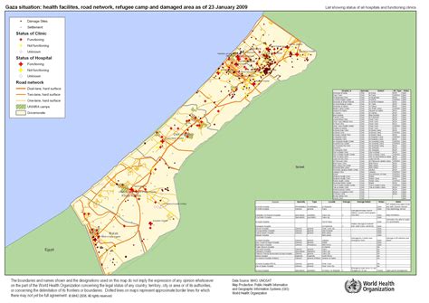 Large Detailed Road Map Of Gaza Strip Gaza Strip Large Detailed Road ...