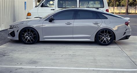 Wolf Grey K5 Lowered with 19” Wheel upgrade | Page 2 | Kia K5 Forum