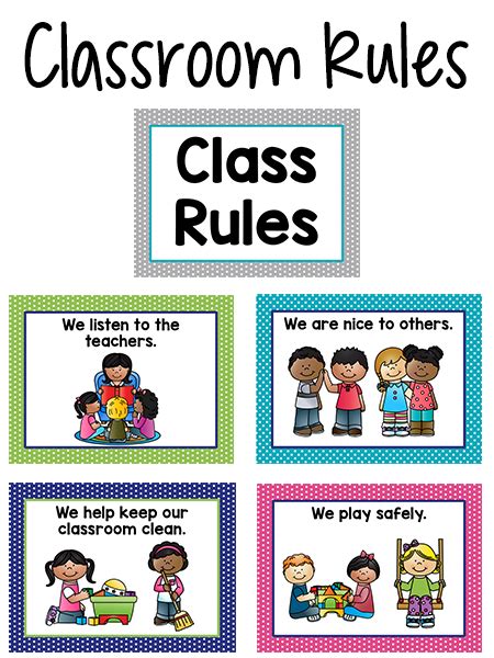 Pre-K Classroom Rules - PreKinders Preschool Activities