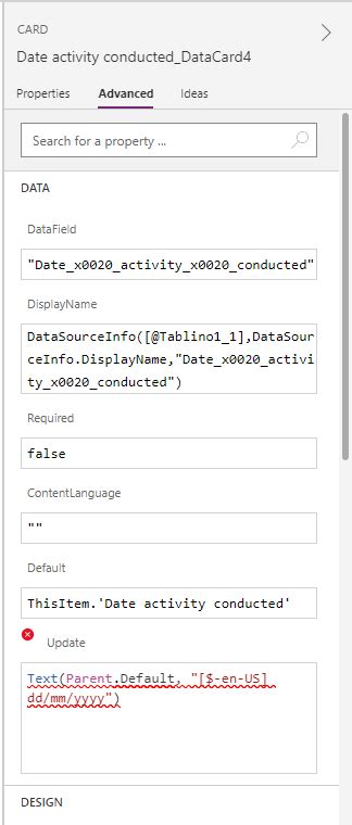 Change datetime to date in edit form - Power Platform Community