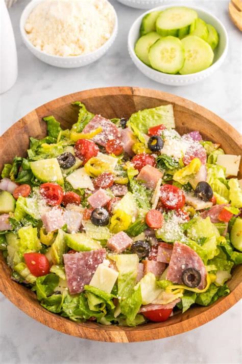 Easy Italian Sub Salad Recipe - Simply Stacie