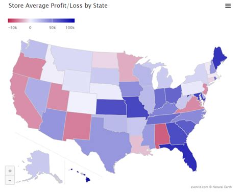 US State Population - Choropleth map - everviz