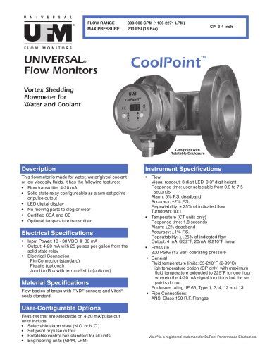 Vortex Shedding Flowmeter - UNIVERSAL FLOW MONITORS - PDF Catalogs ...