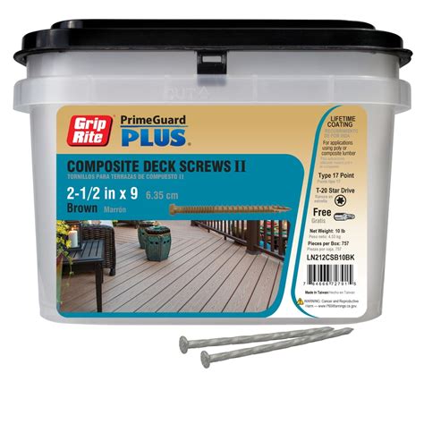 Grip-Rite 8-Gauge Hot-Dipped Galvanized Steel Exterior Deck Nails (10 ...