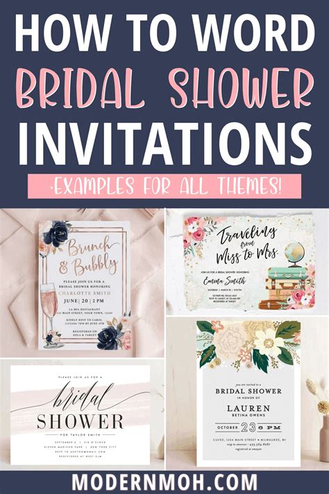 Bridal Shower Invitation Wording: 4 Key Details + Examples