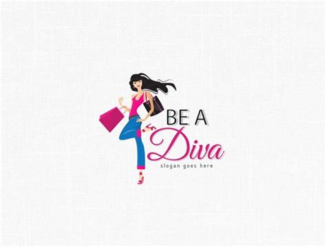 Custom Fashion Girl Logo Design