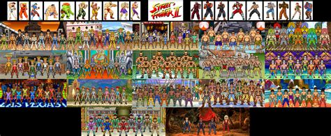 Street Fighter II Stages and Palette Swaps by dzgarcia on DeviantArt