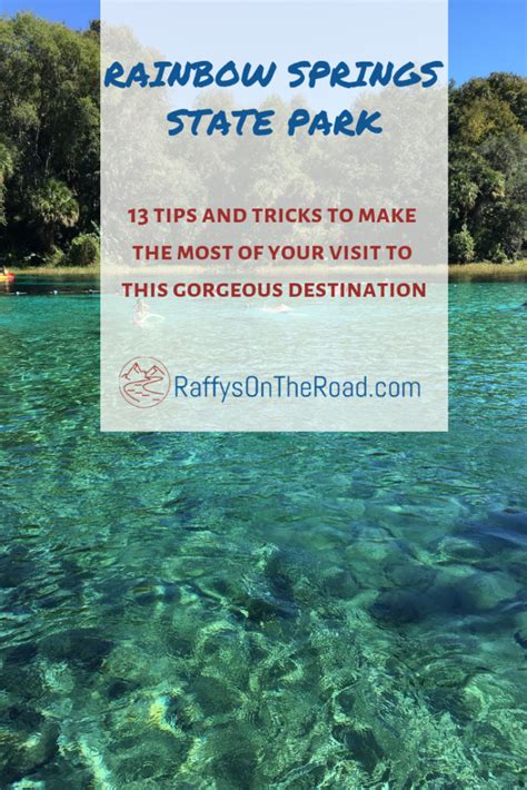 13 Tips to Make the Most of your Trip to Rainbow Springs State Park ...