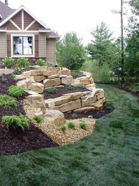 Crazy Front Yard Retaining Wall Landscaping (29) | Large backyard ...