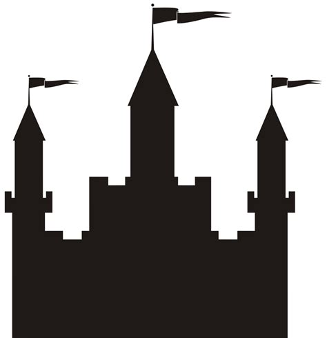 OnlineLabels Clip Art - Castle Silhouette