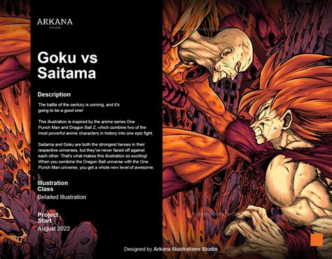 Goku vs Saitama (Fanart) on Behance