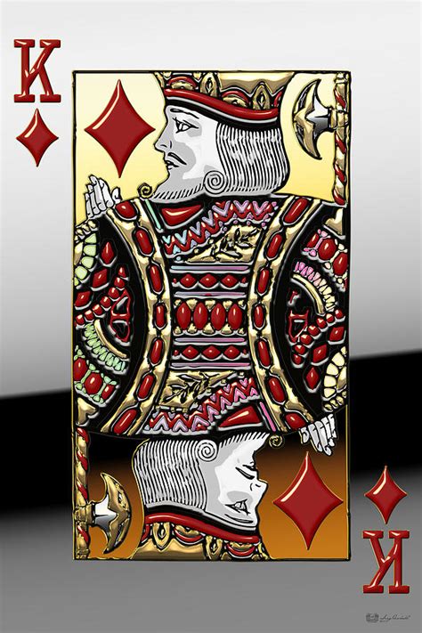 King Of Diamonds Digital Art by Serge Averbukh