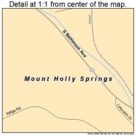 Mount Holly Springs Pennsylvania Street Map 4251592