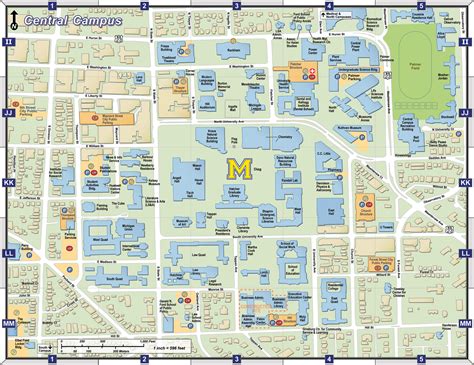 U Of Michigan North Campus Map - United States Map