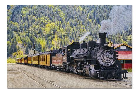 Old Train 1800's Coal Powered in Mountains in the Fall 9014945 (20x30 ...