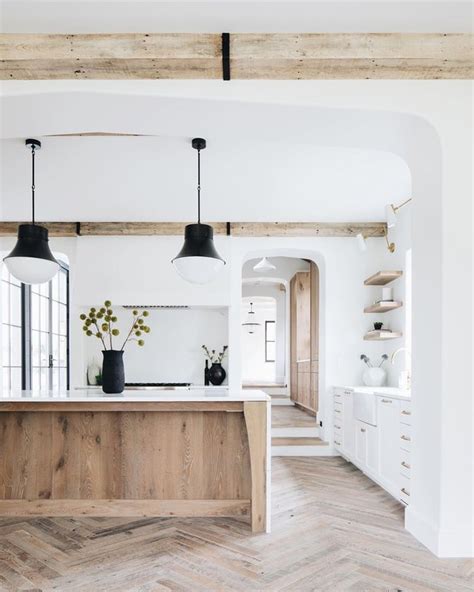 Ideas for White Kitchens With Wood Kitchen Islands | Hunker