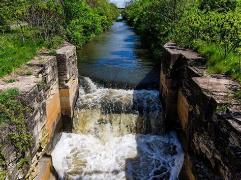 Lock #3 on the I&M Canal, Lockport IL, built in 1848 and abandoned in ...