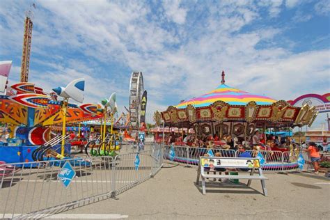 Rides on the Midway at the Indiana State Fair Editorial Photography ...