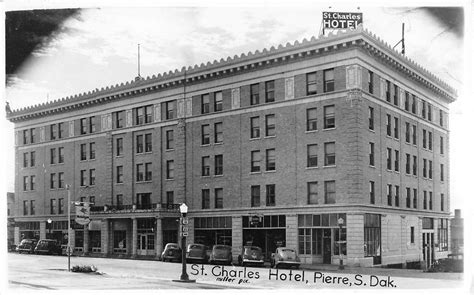 Pierre South Dakota St. Charles Hotel General View Antique Postcard ...