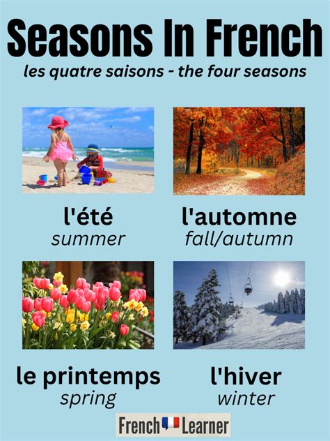 French Seasons of the Year | FrenchLearner