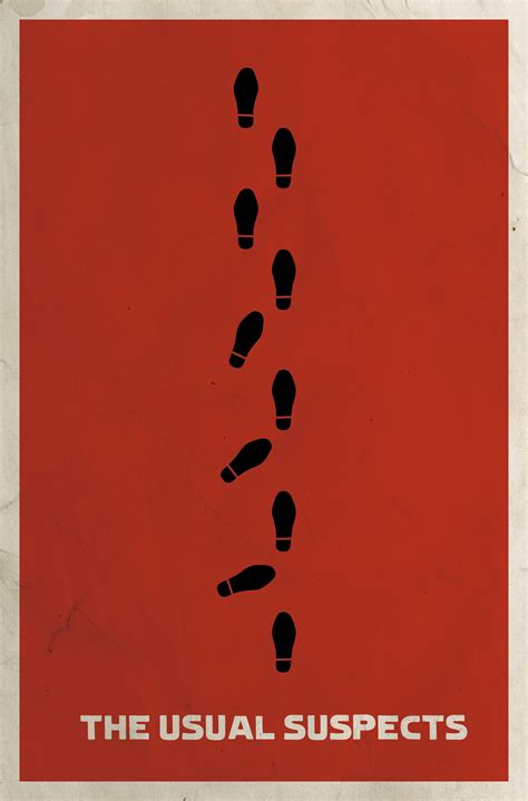 the usual suspects minimalist movie poster | Orangeinks