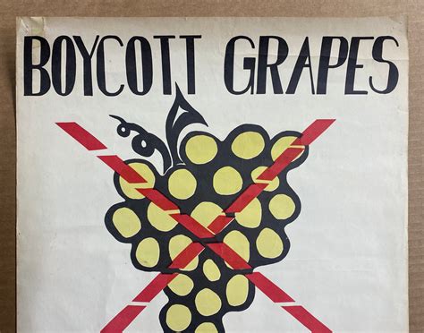 c.1973 Boycott Grapes Boycott Safeway United Farm Workers Poster UFW ...