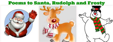 Poems to Santa, Rudolph and Frosty – Memee's Musings