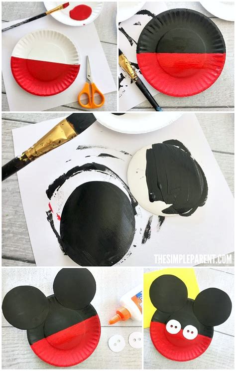 Mickey Mouse Paper Plate Craft is Great for Your Favorite Disney Fan ...