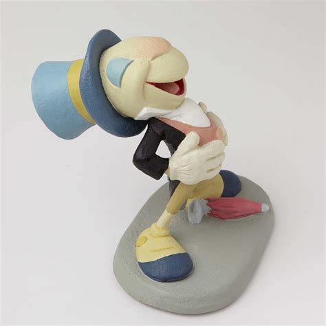 Jiminy is so happy his sides may split. JIMINY CRICKET MAQUETTE ...