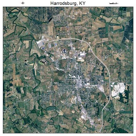 Aerial Photography Map of Harrodsburg, KY Kentucky