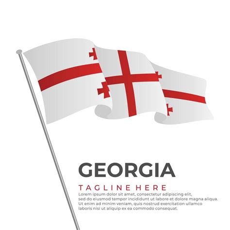 Template vector Georgia flag modern design 21017254 Vector Art at Vecteezy