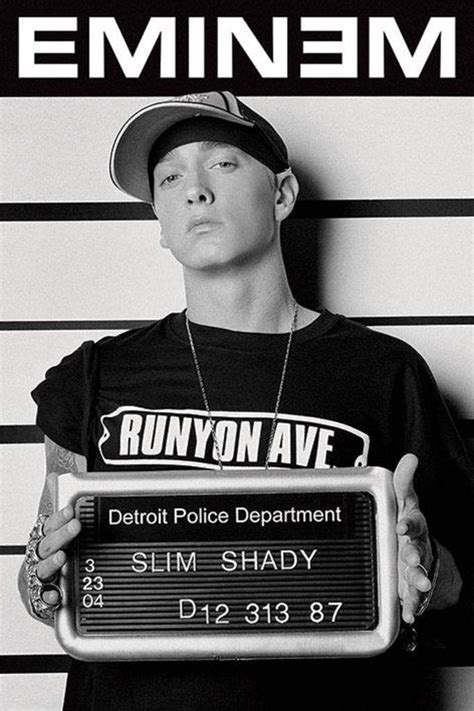 FatCat Wall Graphics Eminem (Mugshot) Poster Frameless Gift 12 x 18 ...