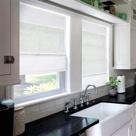 Pin by Chicology on Cordless Blinds | Kitchen window coverings, Roman ...