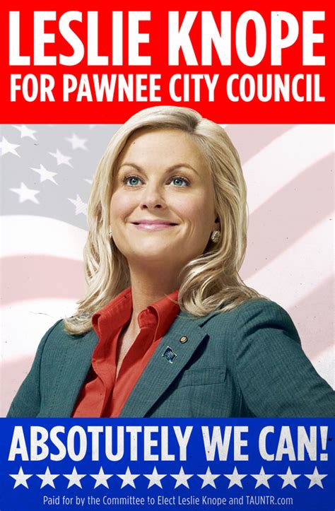 Leslie Knope Campaign Poster