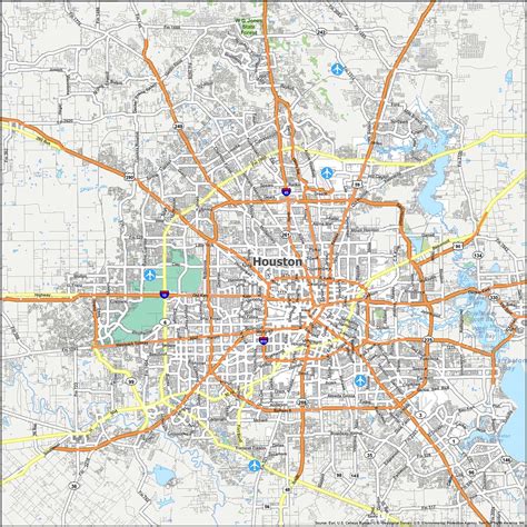 Map Of Houston Texas Area - Adrian Kristine