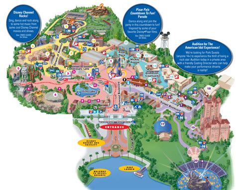 Hollywood Studios - Disney World - Park Information and Park Map