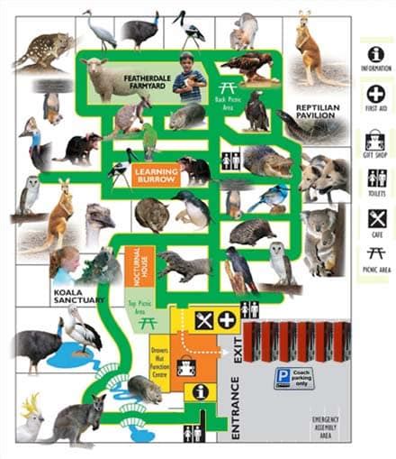 Featherdale Wildlife Park Map – Verjaardag Vrouw 2020