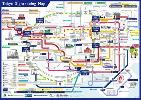 Tokyo travel map - Tourist map Tokyo (Kantō - Japan)