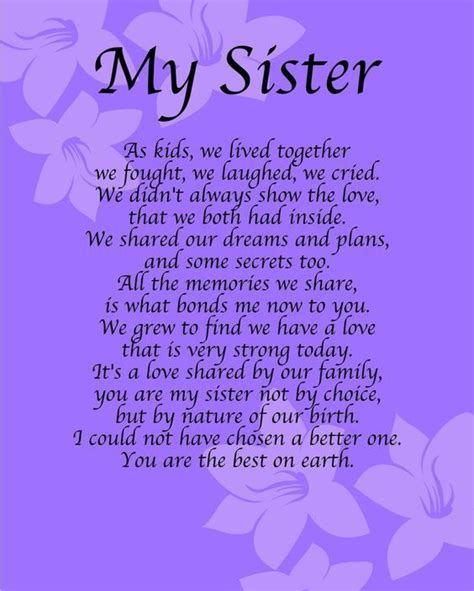 A Birthday Poem For My Sister - Jean Robbie