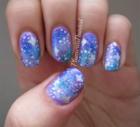 PlumeriaPainted: Purple Galaxy Nails