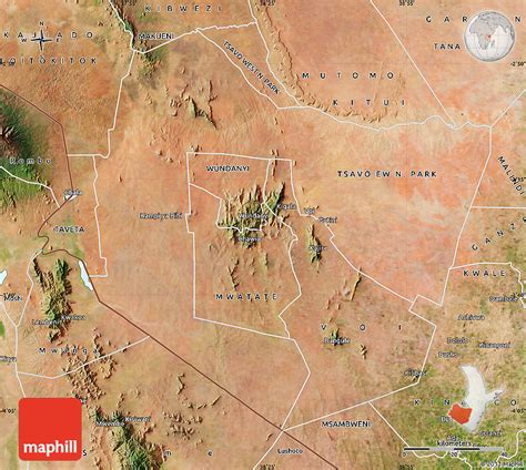 Satellite Map of TAITA TAVETA