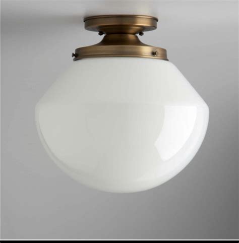 Tapered White Schoolhouse Light Fixture Flush Mount hand - Etsy ...