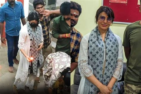 Samantha Ruth Prabhu Climbs 600 Steps Barefoot at Ancient Temple Amid ...