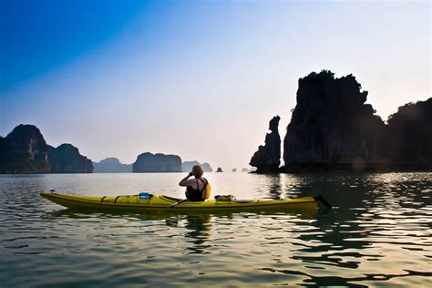 Vietnam Kayaking Tours Halong Bay Mothership Kayak Trips