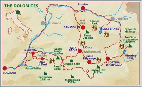 Italian Dolomites Hiking Map - map : Resume Examples #QJ9ev5xYmy